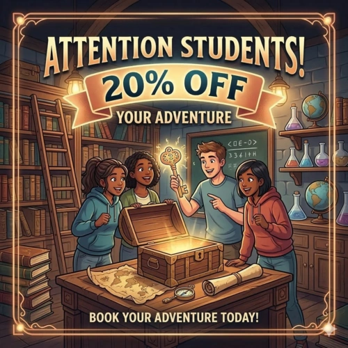 student discount escape room calgary